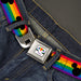 Seatbelt Belt - Mickey Mouse Ears Icon Rainbow Pride Flag Webbing Seatbelt Belts Disney   