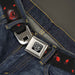 BD Wings Logo CLOSE-UP Full Color Black Silver Seatbelt Belt - Genjutsu Eye Webbing Seatbelt Belts Buckle-Down   
