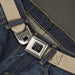BD Wings Logo CLOSE-UP Full Color Black Silver Seatbelt Belt - Natural Hemp Webbing Seatbelt Belts Buckle-Down   