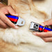 Dog Bone Seatbelt Buckle Collar - Flag Polyamorous Pi Symbol Blue/Red/Black/Yellow Seatbelt Buckle Collars Buckle-Down   