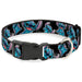 Plastic Clip Collar - Stitch Poses/Hibiscus Sketch Black/Gray/Blue Plastic Clip Collars Disney   