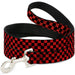 Dog Leash - Checker Weathered Black/Red Dog Leashes Buckle-Down   