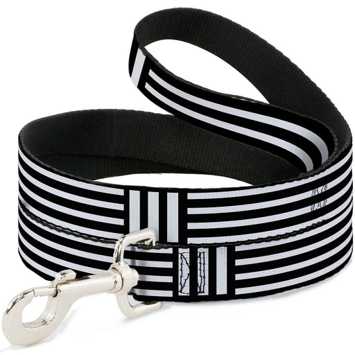 Dog Leash - Stripe Blocks Black/White Dog Leashes Buckle-Down   