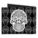 Canvas Bi-Fold Wallet - Skull Candy Canvas Bi-Fold Wallets Buckle-Down   
