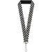 Lanyard - 1.0" - Checker Weathered Black White Lanyards Buckle-Down   