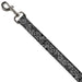 Dog Leash - Floral Paisley2 Black/White Dog Leashes Buckle-Down   