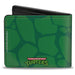 Bi-Fold Wallet - Classic Teenage Mutant Ninja Turtles Battle Pose Turtle Shell Green Bi-Fold Wallets Nickelodeon   