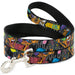 Dog Leash - CatDog Party/Balloons/CATDOG Logo Gray/Black/Multi Color Dog Leashes Nickelodeon   