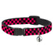 Cat Collar Breakaway - Checker Black Neon Pink Breakaway Cat Collars Buckle-Down   