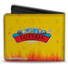 Bi-Fold Wallet - Loteria EL DIABLITO Devil Pose + Loteria Logo Flame Yellow Reds Bi-Fold Wallets Loteria   