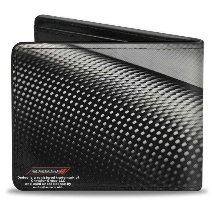 Bi-Fold Wallet - Dodge Red Rhombus Carbon Fiber Bi-Fold Wallets Dodge   