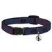 Cat Collar Breakaway - Chevron2 Red Navy Breakaway Cat Collars Buckle-Down   