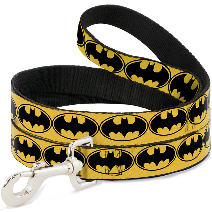 Dog Leash - Bat Signal-3 Yellow/Black/Yellow Dog Leashes DC Comics   