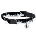 Cat Collar Breakaway - Seattle Solid Skyline Black White Breakaway Cat Collars Buckle-Down   