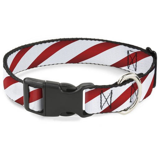 Plastic Clip Collar - Candy Cane Plastic Clip Collars Buckle-Down   