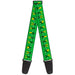 Guitar Strap - Elf Buddy the Elf Silhouette Poses Greens White Yellow Guitar Straps Warner Bros. Holiday Movies   