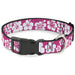 Plastic Clip Collar - Hibiscus Neon Pink/White Plastic Clip Collars Buckle-Down   