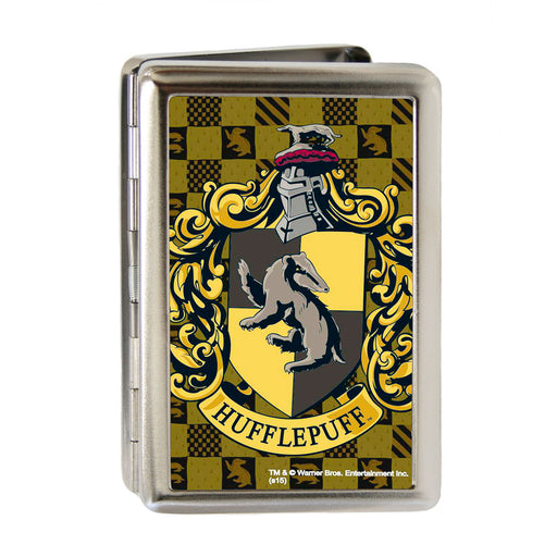 Business Card Holder - LARGE - Hufflepuff Crest FCG Golds Black Metal ID Cases The Wizarding World of Harry Potter Default Title  