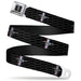 FORD MUSTANG Tri-Bar Logo Full Color Black White Silver Red Blue Seatbelt Belt - Ford Mustang w/Bars REPEAT w/Text Webbing Seatbelt Belts Ford   