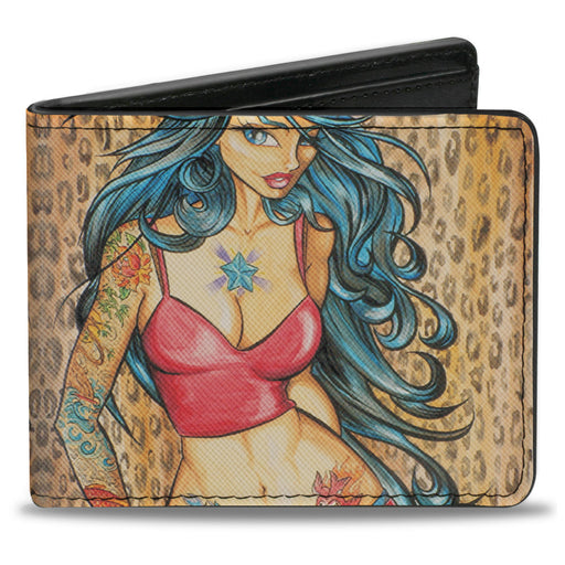 Bi-Fold Wallet - Leah Bi-Fold Wallets Sexy Ink Girls   