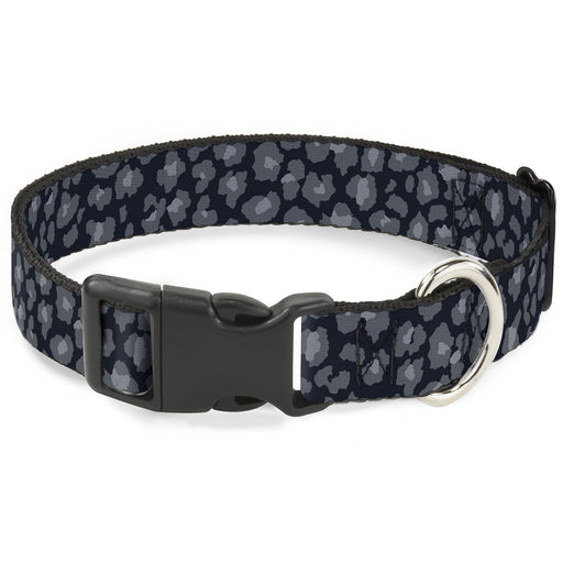 Plastic Clip Collar - Leopard Grays Plastic Clip Collars Buckle-Down   