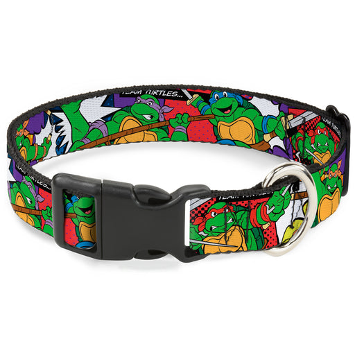 Plastic Clip Collar - Classic Teenage Mutant Ninja Turtles Action Poses/TEAM TURTLES Plastic Clip Collars Nickelodeon   
