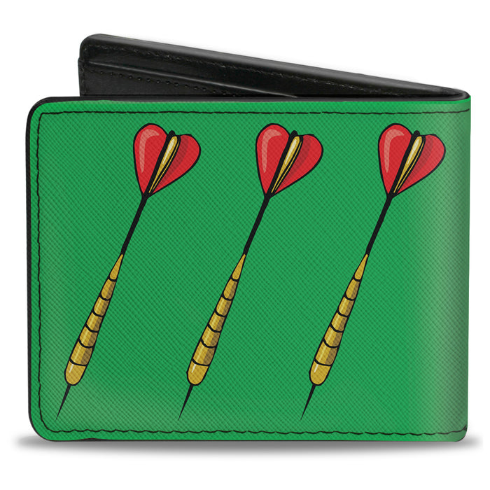 Bi-Fold Wallet - Darts Green Multi Color Bi-Fold Wallets Buckle-Down   