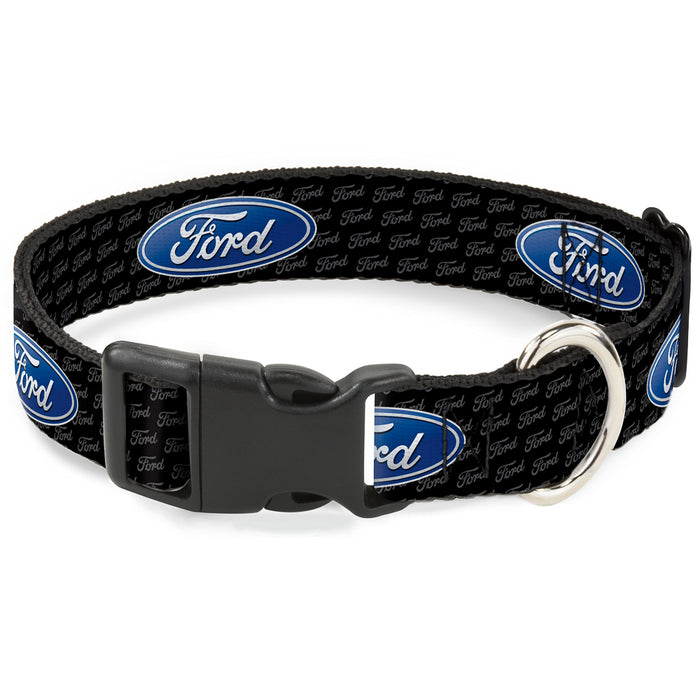 Plastic Clip Collar - Ford Oval REPEAT w/Text Plastic Clip Collars Ford   