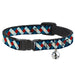 Cat Collar Breakaway - Diamond Plaid Blues Khaki Red Breakaway Cat Collars Buckle-Down   