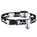 Cat Collar Breakaway - Sunglasses & Mustache White Black Breakaway Cat Collars Buckle-Down   