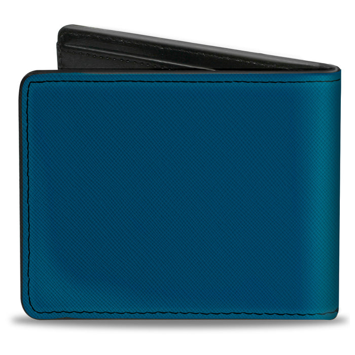 Bi-Fold Wallet - IMPALA Script Emblem Blue Silver Bi-Fold Wallets GM General Motors   