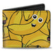 Bi-Fold Wallet - Bananas Stacked Cartoon Yellows Bi-Fold Wallets Buckle-Down   