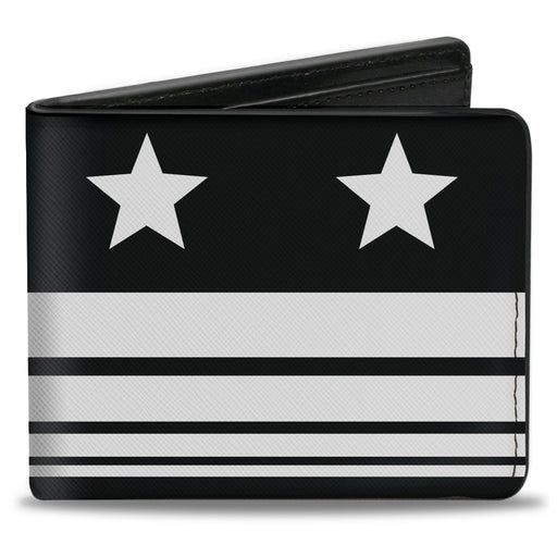 Bi-Fold Wallet - Americana Stars & Stripes4 Black White Bi-Fold Wallets Buckle-Down   