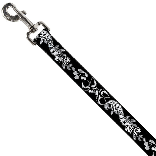 Dog Leash - Lucky Black/White Dog Leashes Buckle-Down   