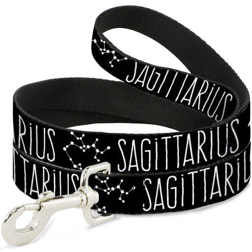 Dog Leash - Zodiac SAGITTARIUS/Constellation Black/White Dog Leashes Buckle-Down   