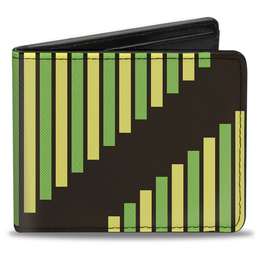 Bi-Fold Wallet - Aztec19 Black Green Yellow Bi-Fold Wallets Buckle-Down   