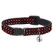 Cat Collar Breakaway - Mini Checker Black Gray 3 Red Breakaway Cat Collars Buckle-Down   