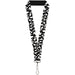 Lanyard - 1.0" - Eagle Silhouettes Scattered Black White Lanyards Buckle-Down   