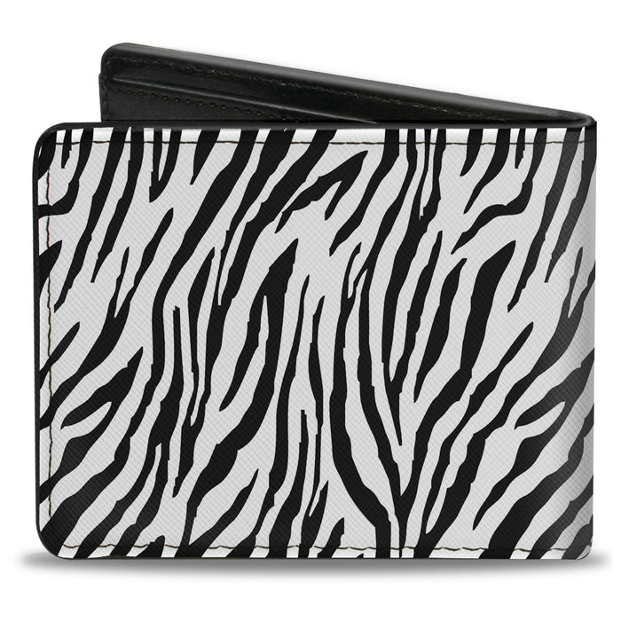 Bi-Fold Wallet - Zebra 2 White Bi-Fold Wallets Buckle-Down   