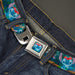 Stitch Hula Pose Full Color Seatbelt Belt - Stitch Hula Dance 5-Poses Webbing Seatbelt Belts Disney   