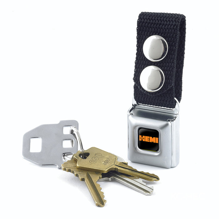 Keychain - HEMI 426 Logo Full Color Black Orange Keychains Hemi   