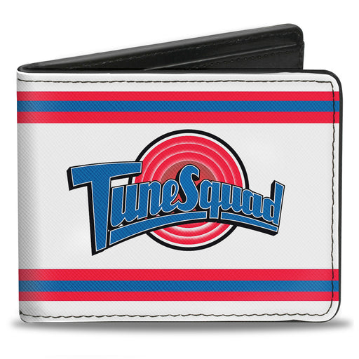 Bi-Fold Wallet - Space Jam TUNE SQUAD Logo Stripe White Red Blue Bi-Fold Wallets Looney Tunes   