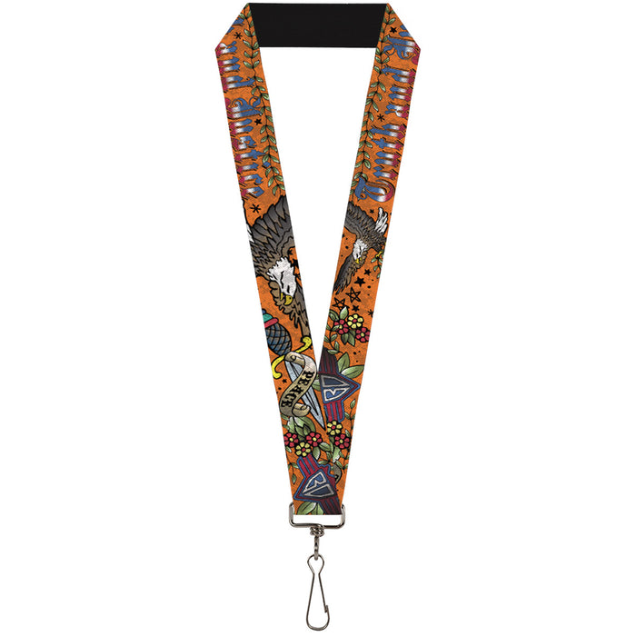 Lanyard - 1.0" - Truth and Justice Orange Lanyards Buckle-Down   