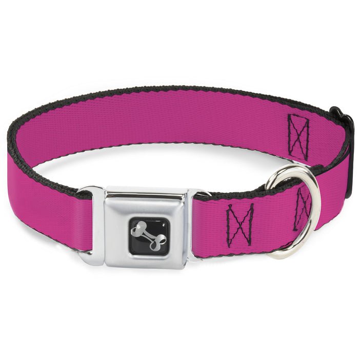 Dog Bone Seatbelt Buckle Collar - Neon Pink Seatbelt Buckle Collars Buckle-Down   