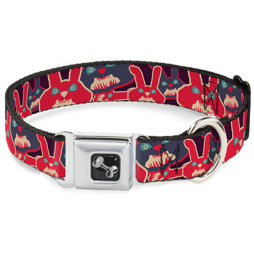 Dog Bone Seatbelt Buckle Collar - Kaleidoscope Balls White/Black Seatbelt Buckle Collars Buckle-Down   