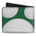Bi-Fold Wallet - Golf Balls Scattered Green White Bi-Fold Wallets Buckle-Down   