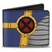 MARVEL X-MEN Bi-Fold Wallet - X-Men Cable Utility Strap Blue Gold Black Red Bi-Fold Wallets Marvel Comics   