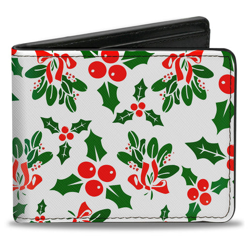 Bi-Fold Wallet - Holly & Mistletoe Bi-Fold Wallets Buckle-Down   