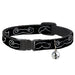 Cat Collar Breakaway - Mustache Outlines Black White Breakaway Cat Collars Buckle-Down   