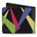 Bi-Fold Wallet - Spotlight Black Multi Neon Bi-Fold Wallets Buckle-Down   